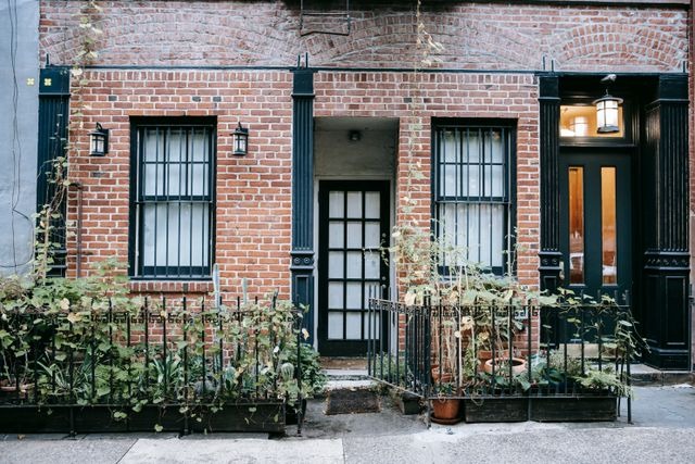 the front door of an apartment